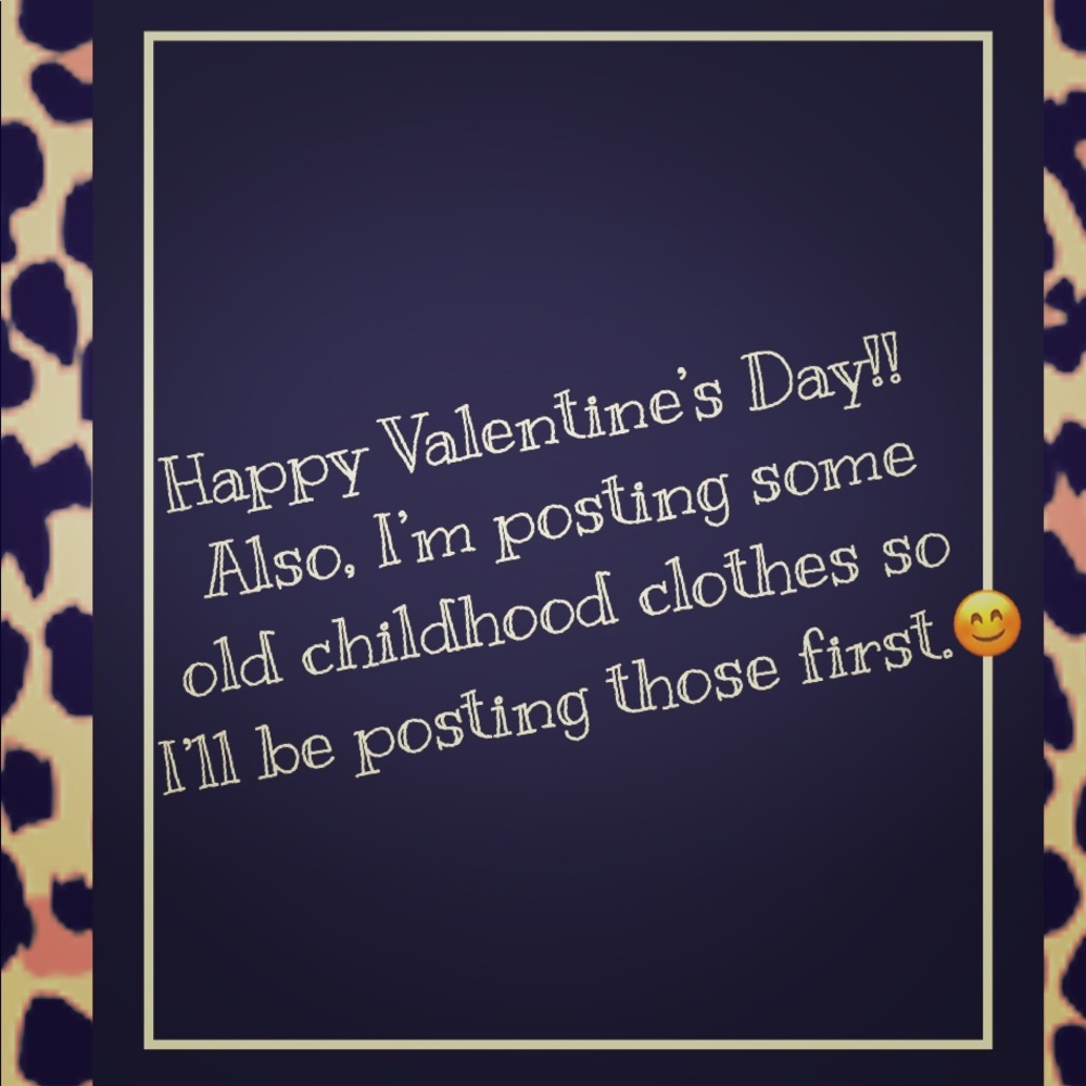 Happy Valentine’s Day!!💕posting some old clothes